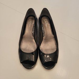 Cole Haan Peep Toe Small Wedge Pump